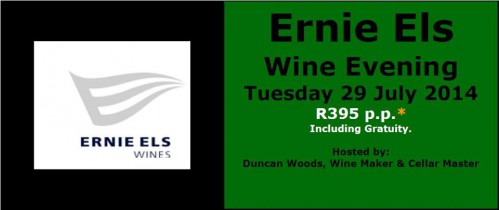 Ernie Els Wine evening