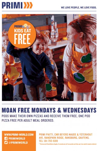 Kids - Moan free mondays and wednesdays