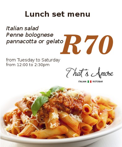 Lunch Set Menu