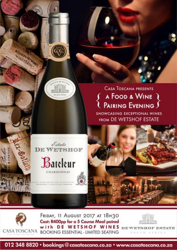 De Wetshof Food and Wine Pairing