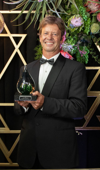 Johan Reyneke, recipient of the Viticulture and Wine Creation Award