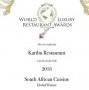 Karibu, Karibu Wins at the World Luxury Restaurant Awards