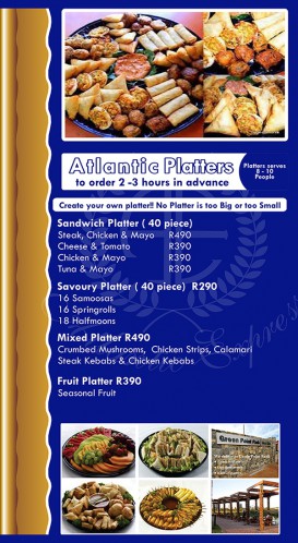 Atlantic Platters made to Order