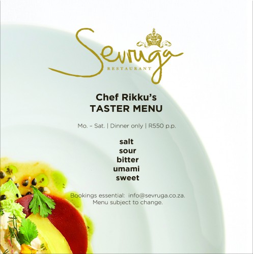 Michelin Star Chef Riccu's 5-Course Taster Menu