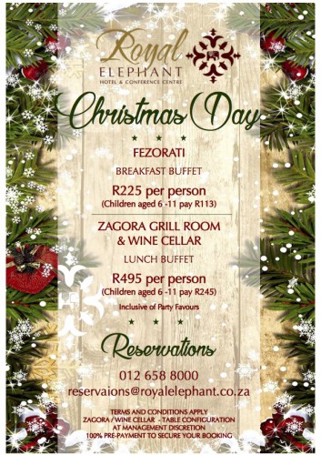 Christmas Day Breakfast & Lunch