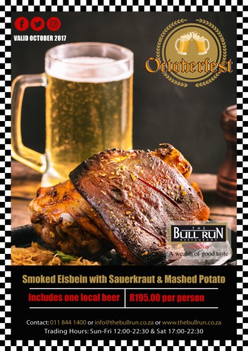 Octoberfest Eisbein Special at the Bull Run