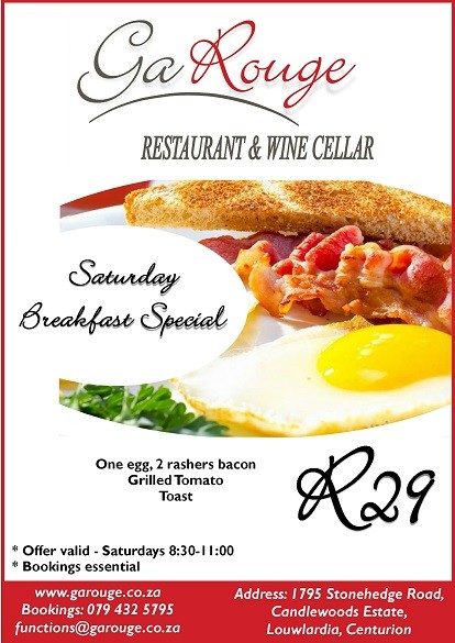 Saturday Breakfast Special
