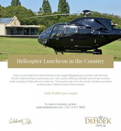 Helicopter Luncheon in the Country