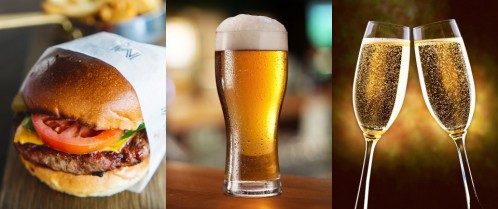 Burger-Beer-Bubbles Pairing