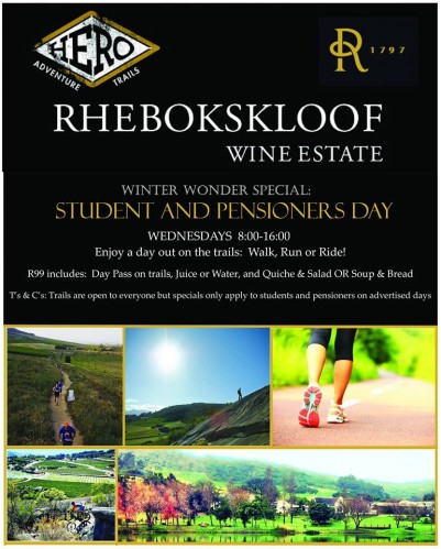 Student and Pensioners Day - Wednesdays