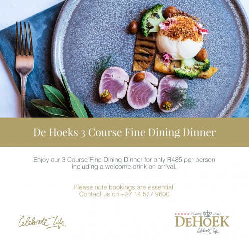 Signature 3 Course De Hoek Dinner