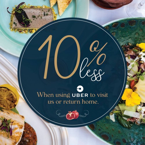 10% Less When you use Uber to visit us
