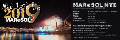MAReSOL New Year’s Eve 2018/19