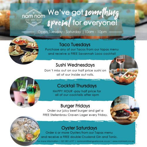 Specials every day of the week: