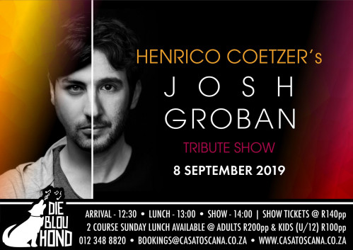 Henrico Coetzer's Josh Groban Tribute - 8 September