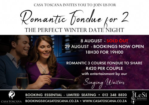 Romantic Fondue for 2