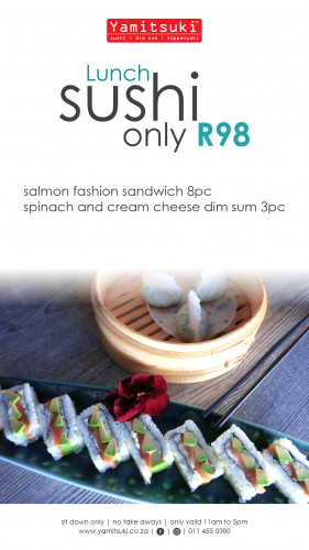 Sushi Lunch - Only R98