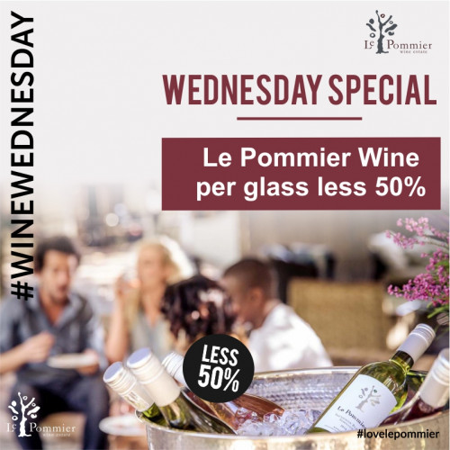 #WineWednesday at Le Pommier