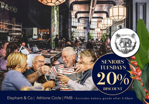 Seniors' Tuesdays at Elephant and Co