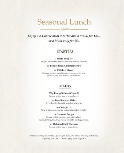 Seasonal Lunch Offer