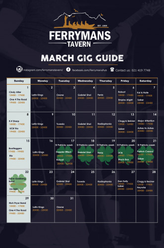 March Gig Guide