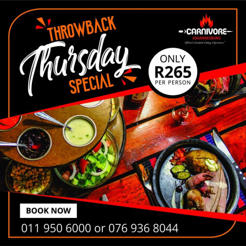 Throwback Thursdays at Carnivore Restaurant