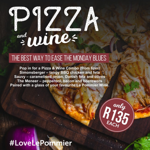Pizza & Wine Special Monday