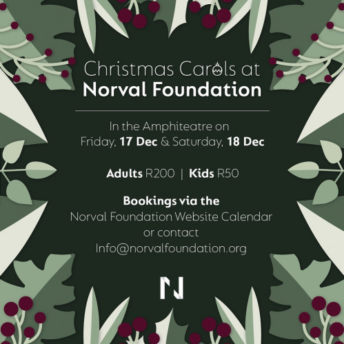 Christmas Carols at Norval Foundation - 17 & 18 December