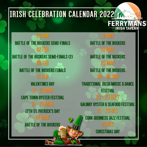 Irish Celebration Calendar 2022