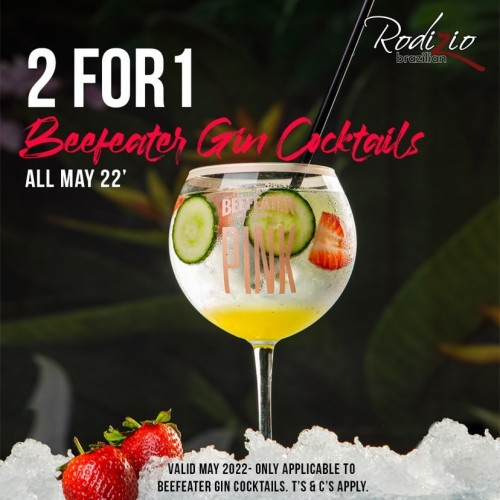 2 FOR 1 - Beefeater Gin Cocktails