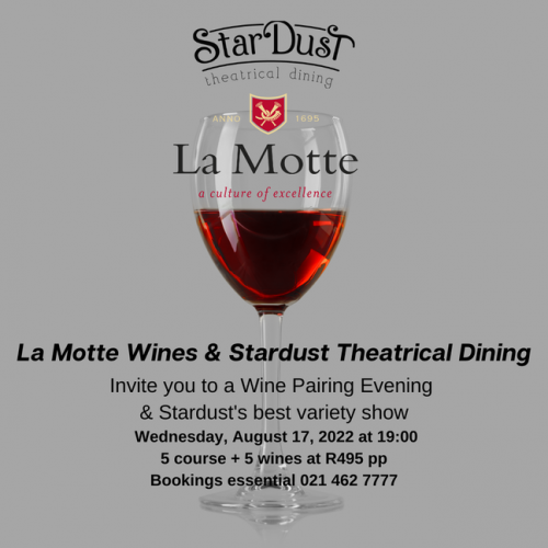 Wine Pairing Evening with La Motte Wines