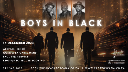 Boys in Black Themed Evening