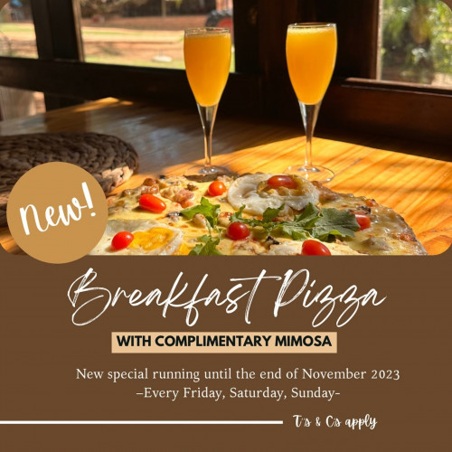 New Special on the Menu - THE BREAKFAST PIZZA