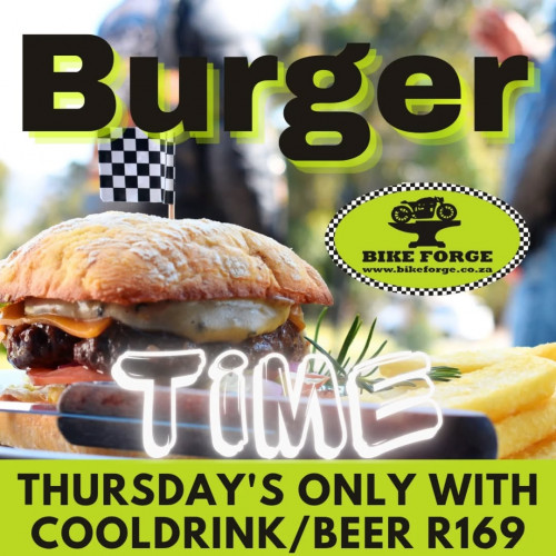 Burger Thursday at Bike Forge!