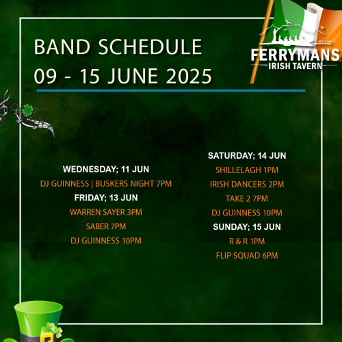 Gig Guide at Ferryman's Tavern