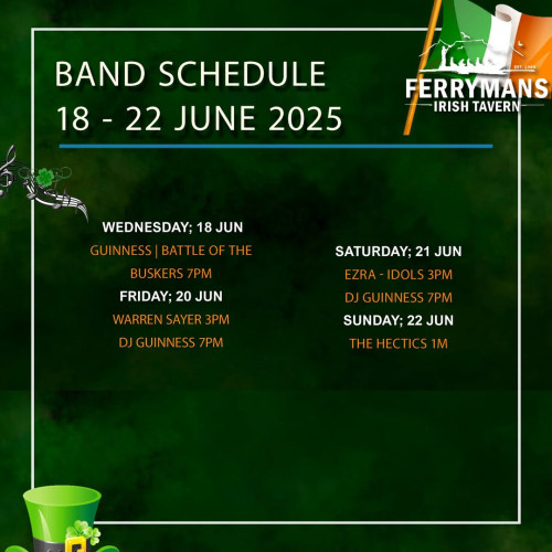 Gig Guide at Ferryman's Tavern