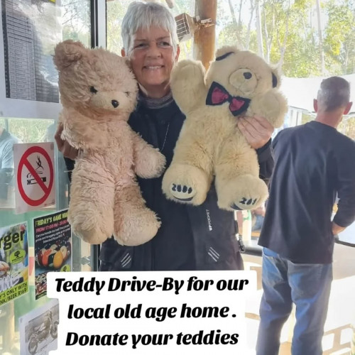 Teddy Drive-By for our Local Old Age Home