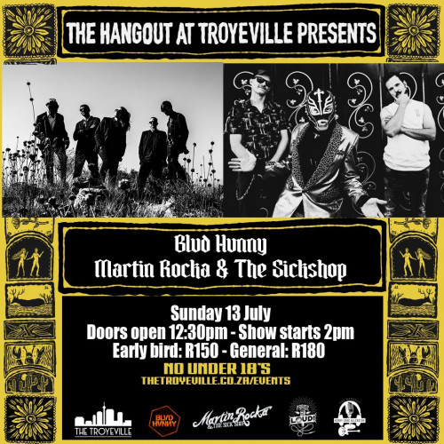 LIVE - BLUD HUNNY + MARTIN ROCK & THE SICKSHOP