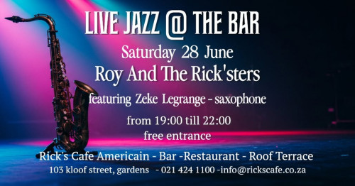 Live Jazz this Saturday at Ricks Cafe