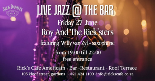 Live Jazz at The Bar this Friday