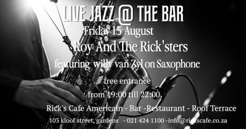 Live Jazz this Saturday at Ricks Cafe