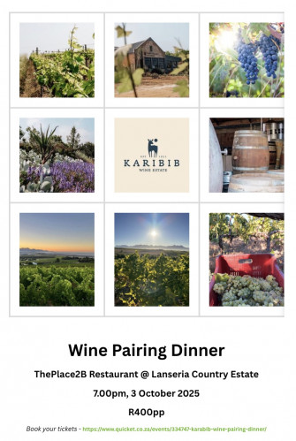 Karabib Wine Pairing - 03 October 2025