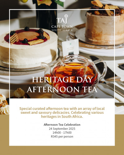 Celebrate Heritage Day in style at Taj Cape Town