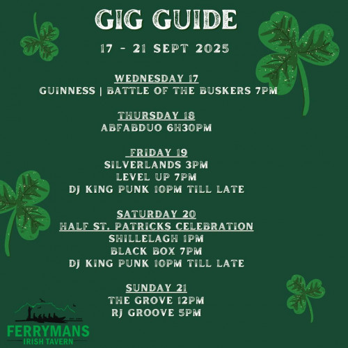 Gig Guide at Ferryman's Tavern
