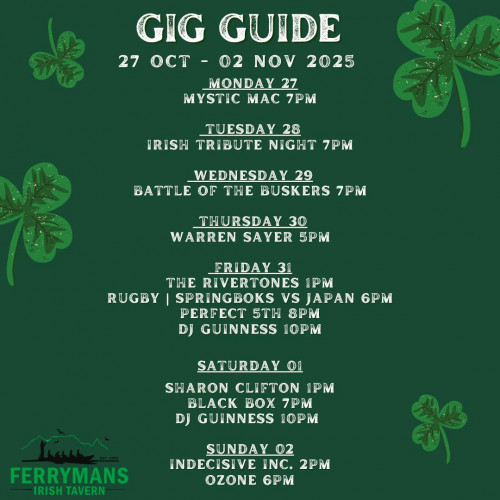 Gig Guide at Ferryman's Tavern