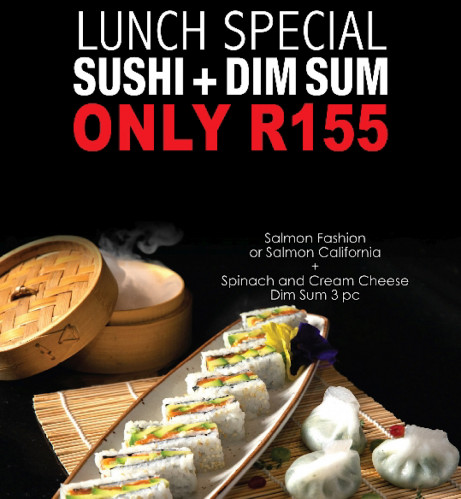 Sushi + Dim Sum Lunch Special - Only R155
