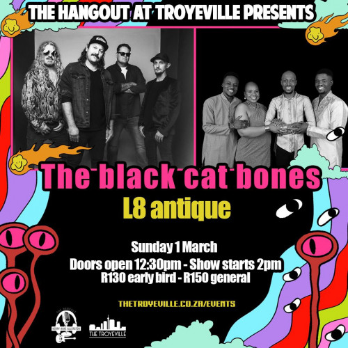 LIVE - THE BLACK CAT BONES + L8 ANTIQUE