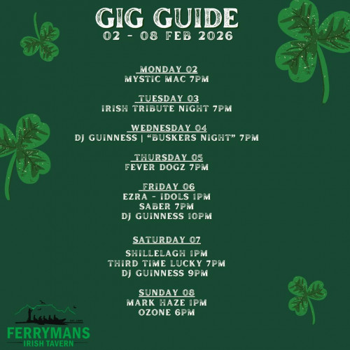 Gig Guide at Ferryman's Tavern