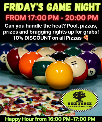 Start your Friday with our All-Day Pizza Special – from 10AM 10% discount on all pizzas