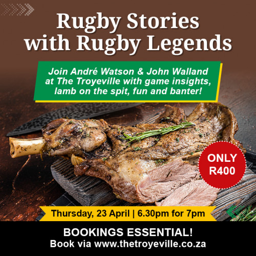 LIVE - RUGBY STORIES WITH RUGBY LEGENDS